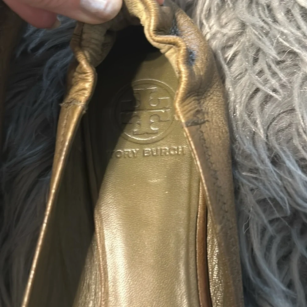 Tory Burch Reva green flats women’s size 8